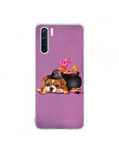 Coque Oppo Reno3 / A91 Chien Dog Halloween Sorciere Chaudron Bonbon - Maryline Cazenave