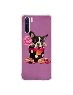 Coque Oppo Reno3 / A91 Chien Dog Boite Noeud Papillon...
