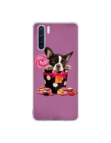 Coque Oppo Reno3 / A91 Chien Dog Boite Noeud Papillon Pois Bonbon - Maryline Cazenave