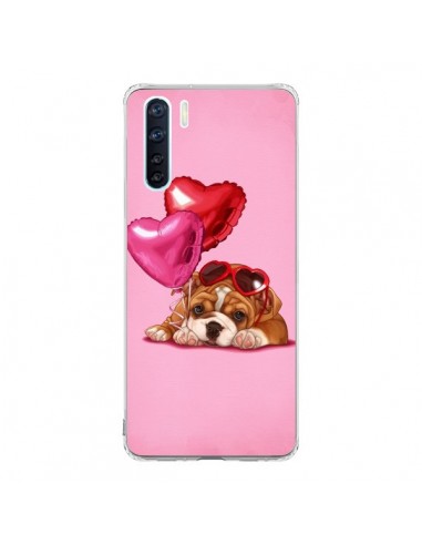 Coque Oppo Reno3 / A91 Chien Dog Lunettes Coeur Ballon - Maryline Cazenave