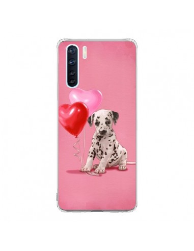 Coque Oppo Reno3 / A91 Chien Dog Dalmatien Ballon Coeur - Maryline Cazenave