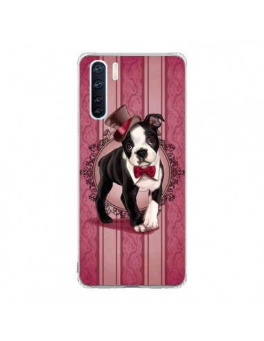 Coque Oppo Reno3 / A91 Chien Dog Gentleman Noeud Papillon Chapeau - Maryline Cazenave