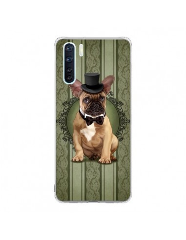 Coque Oppo Reno3 / A91 Chien Dog Bulldog Noeud Papillon Chapeau - Maryline Cazenave