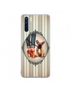 Coque Oppo Reno3 / A91 Lady Jambes Chien Dog - Maryline...