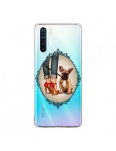 Coque Oppo Reno3 / A91 Lady Jambes Chien Bulldog Dog...