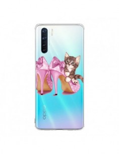 Coque Oppo Reno3 / A91 Chaton Chat Kitten Chaussures...