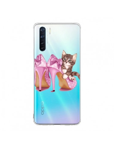 Coque Oppo Reno3 / A91 Chaton Chat Kitten Chaussures Shoes Transparente - Maryline Cazenave