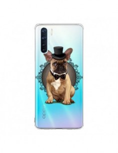 Coque Oppo Reno3 / A91 Chien Bulldog Noeud Papillon...