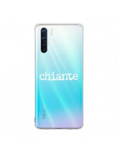 Coque Oppo Reno3 / A91 Chiante Blanc Transparente -...