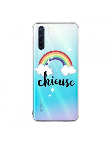 Coque Oppo Reno3 / A91 Chieuse Arc En Ciel Transparente - Maryline Cazenave