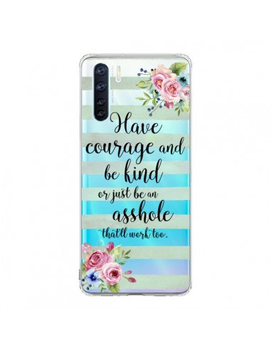 Coque Oppo Reno3 / A91 Courage, Kind, Asshole Transparente - Maryline Cazenave