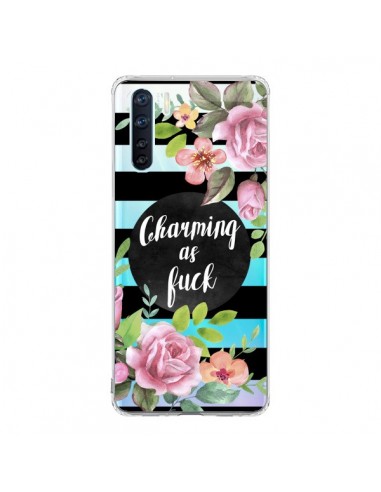 Coque Oppo Reno3 / A91 Charming as Fuck Fleurs Transparente - Maryline Cazenave