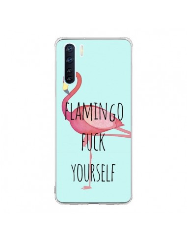 Coque Oppo Reno3 / A91 Flamingo Fuck Yourself - Maryline Cazenave