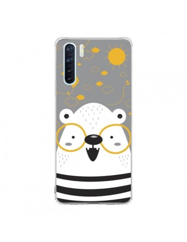 Coque Oppo Reno3 / A91 Ours à lunettes - Maria Jose Da Luz