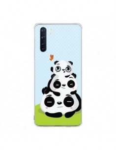 Coque Oppo Reno3 / A91 Panda Famille - Maria Jose Da Luz