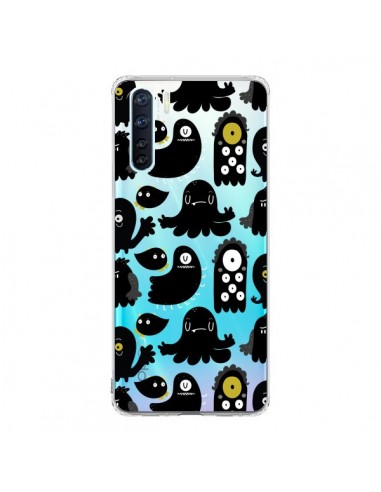 Coque Oppo Reno3 / A91 Monsters Monstres Pattern Transparente - Maria Jose Da Luz