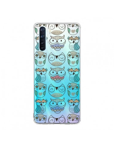 Coque Oppo Reno3 / A91 Chouettes Owl Hibou Transparente - Maria Jose Da Luz