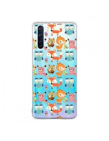 Coque Oppo Reno3 / A91 Renard Ecureuil Lapin Hibou Transparente - Maria Jose Da Luz