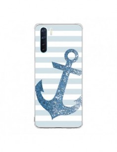 Coque Oppo Reno3 / A91 Ancre Bleu Navire - Monica Martinez