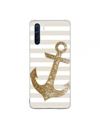 Coque Oppo Reno3 / A91 Ancre Or Navire - Monica Martinez