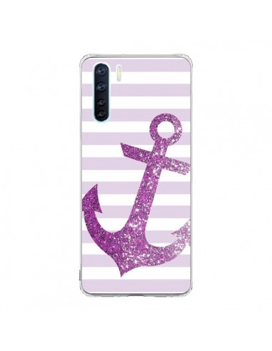 Coque Oppo Reno3 / A91 Ancre Rose Navire - Monica Martinez