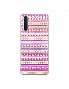 Coque Oppo Reno3 / A91 Bandana Rose Azteque - Monica...