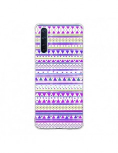 Coque Oppo Reno3 / A91 Bandana Violet Azteque - Monica...