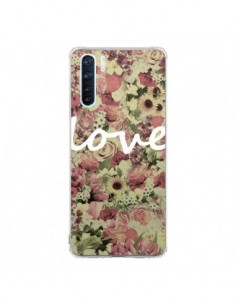 Coque Oppo Reno3 / A91 Love Blanc Flower - Monica Martinez