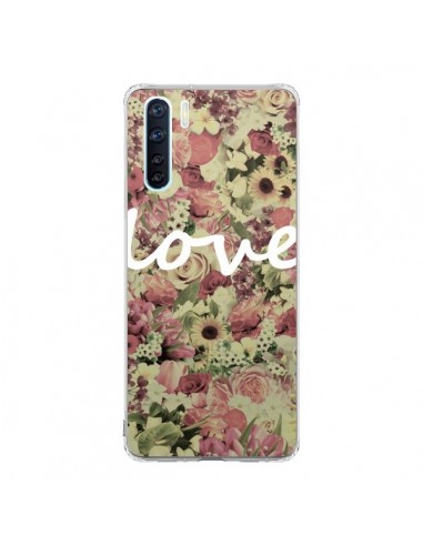 Coque Oppo Reno3 / A91 Love Blanc Flower - Monica Martinez