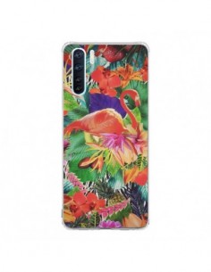 Coque Oppo Reno3 / A91 Tropical Flamant Rose - Monica...