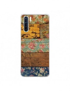 Coque Oppo Reno3 / A91 Barocco Style Bois - Maximilian San
