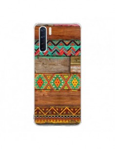 Coque Oppo Reno3 / A91 Indian Wood Bois Azteque -...