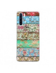 Coque Oppo Reno3 / A91 Rococo Style Bois Fleur -...