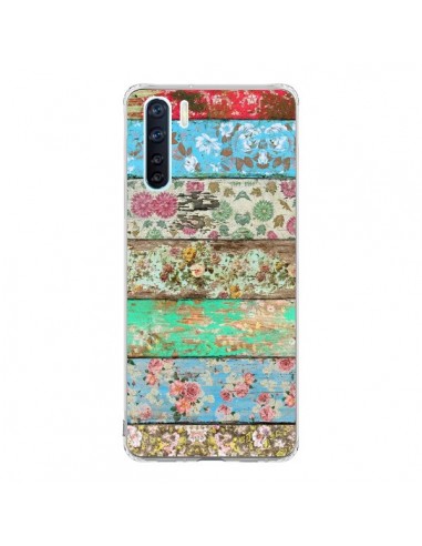 Coque Oppo Reno3 / A91 Rococo Style Bois Fleur - Maximilian San