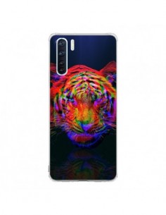 Coque Oppo Reno3 / A91 Tigre Beautiful Aberration -...