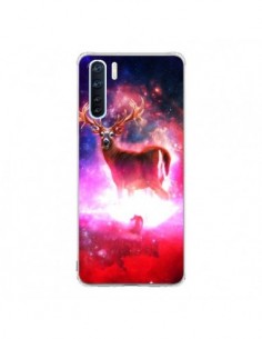 Coque Oppo Reno3 / A91 Cosmic Deer Cerf Galaxy -...