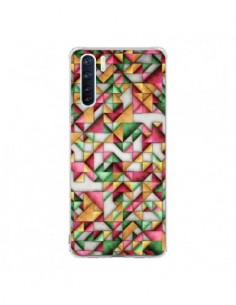Coque Oppo Reno3 / A91 Azteque Triangle Geometric World -...