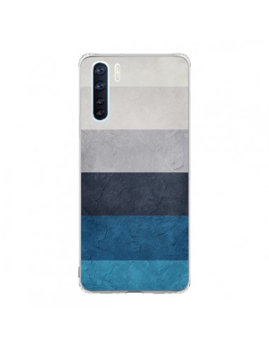 Coque Oppo Reno3 / A91 Bandes Horizontales Greece Hues - Maximilian San