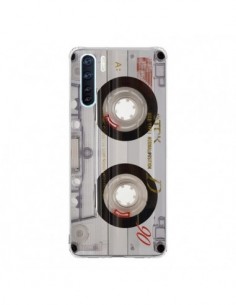Coque Oppo Reno3 / A91 Cassette Transparente K7 -...