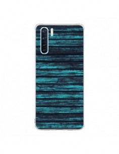 Coque Oppo Reno3 / A91 Blue Moon Wood Bois - Maximilian San