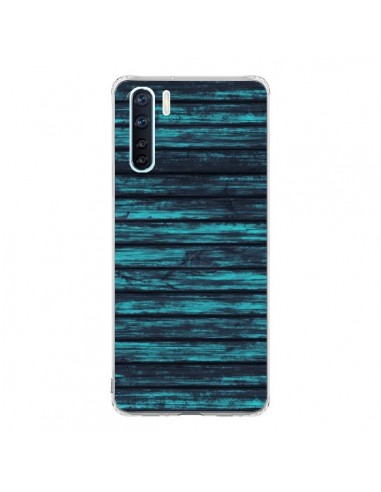 Coque Oppo Reno3 / A91 Blue Moon Wood Bois - Maximilian San