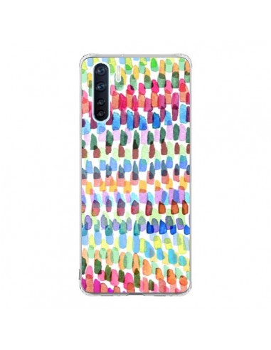 Coque Oppo Reno3 / A91 Artsy Strokes Stripes Colorful - Ninola Design