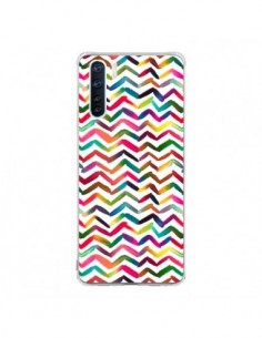 Coque Oppo Reno3 / A91 Chevron Stripes Multicolored -...