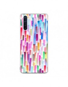Coque Oppo Reno3 / A91 Colorful Brushstrokes Multicolored...