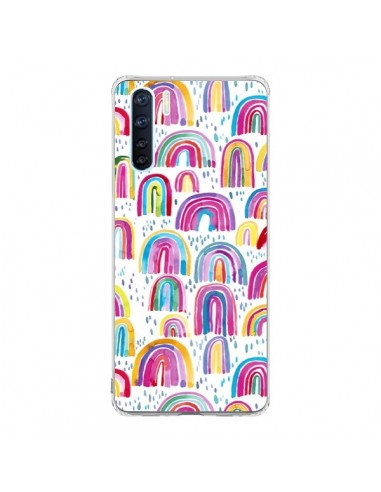 Coque Oppo Reno3 / A91 Cute Watercolor Rainbows - Ninola Design