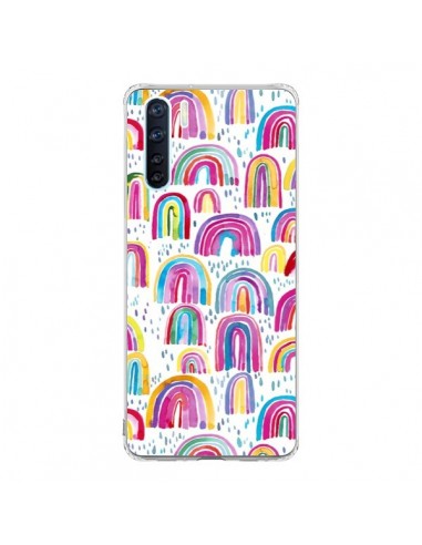 Coque Oppo Reno3 / A91 Cute Watercolor Rainbows - Ninola Design