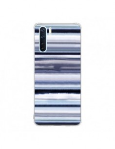 Coque Oppo Reno3 / A91 Degrade Stripes Watercolor Navy -...