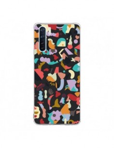 Coque Oppo Reno3 / A91 Dreamy Animal Shapes Black -...