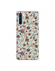 Coque Oppo Reno3 / A91 Dry Blue Flowers - Ninola Design