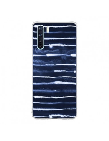 Coque Oppo Reno3 / A91 Electric Lines Navy - Ninola Design